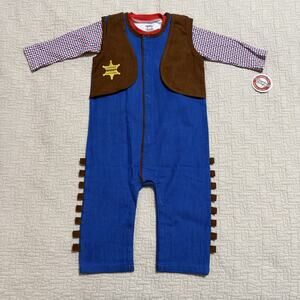 Stephan Baby Cowboy Sheriff Outfit Costume Size 12-18 Months New with Tags